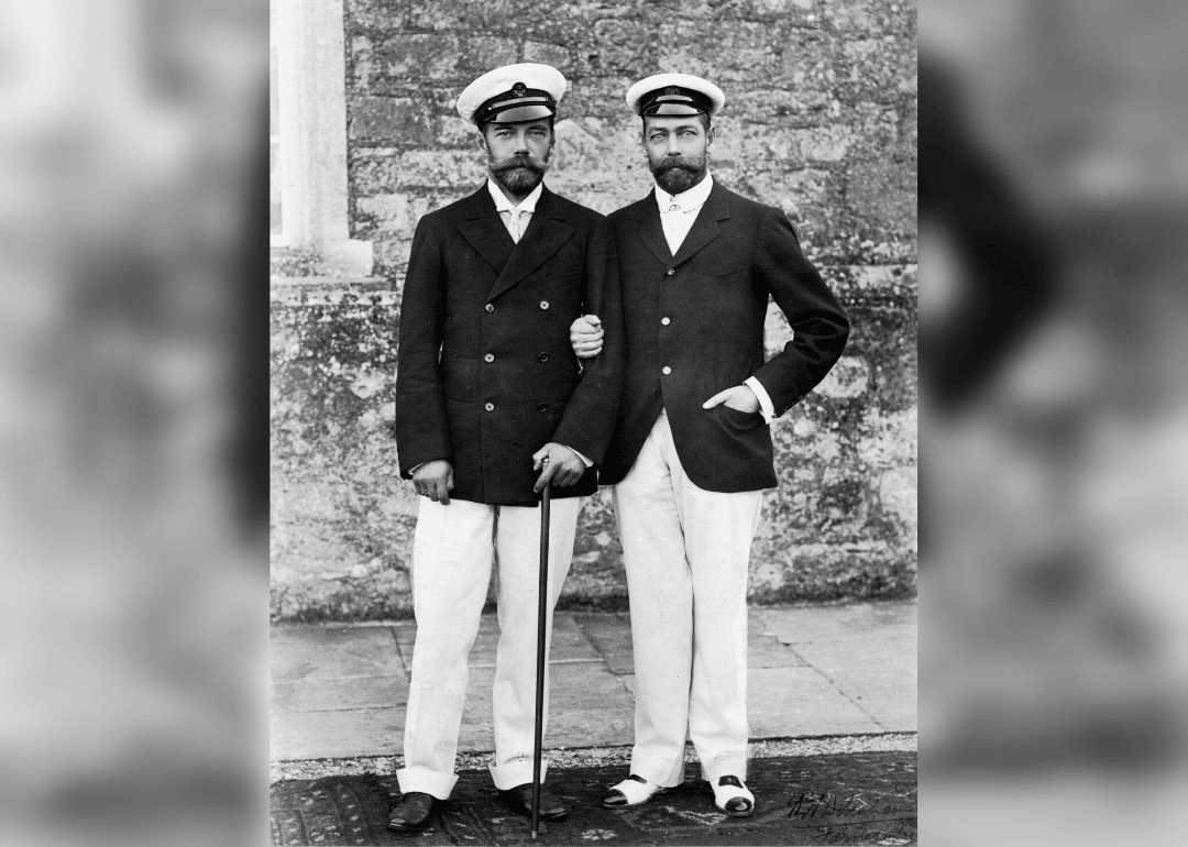 Cousins Tsar Nicholas II and King George V rule major nations