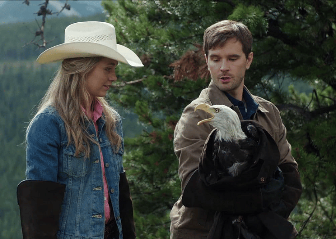 Graham Wardle and Amber Marshall in a scene from "Heartland."