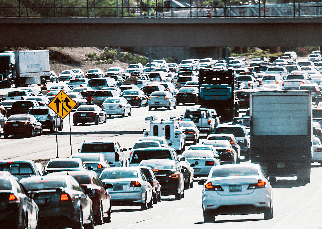 A congested highway.