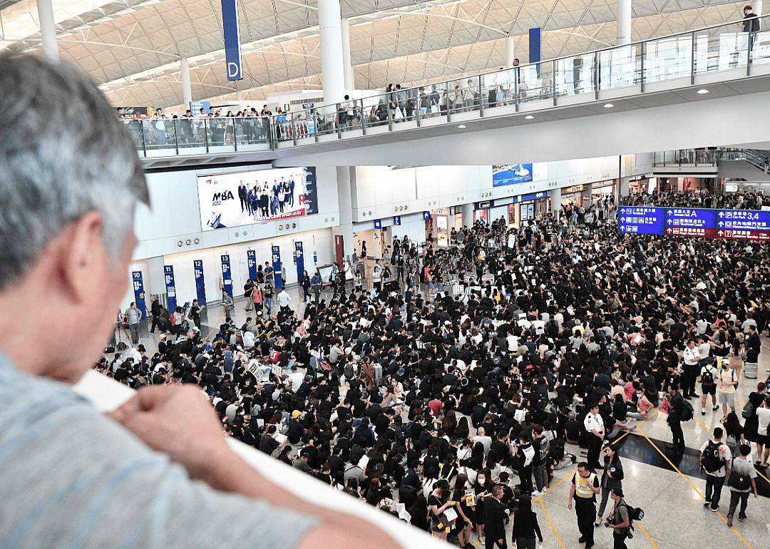 Aug. 13, 2019: Protest at Hong Kong International Airport