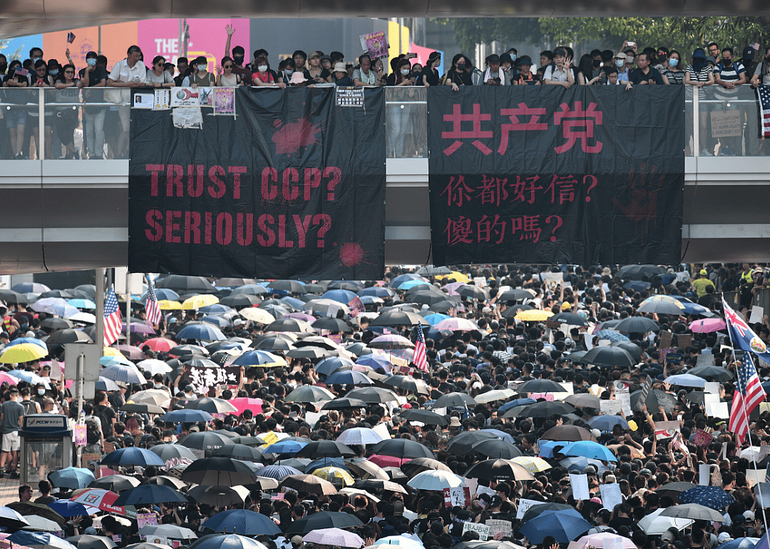 Sept. 8. 2019: Thousands march to support Hong Kong Human Rights and Democracy Act