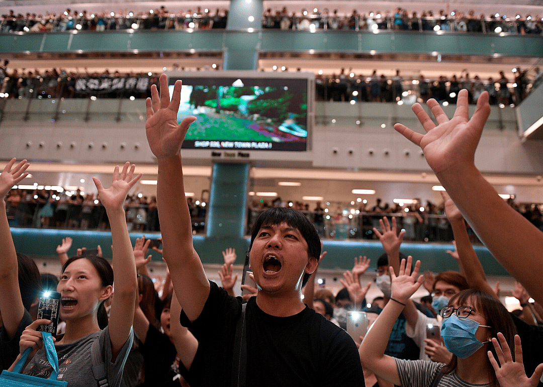Sept. 11, 2019: Thousands sing ‘Glory to Hong Kong’