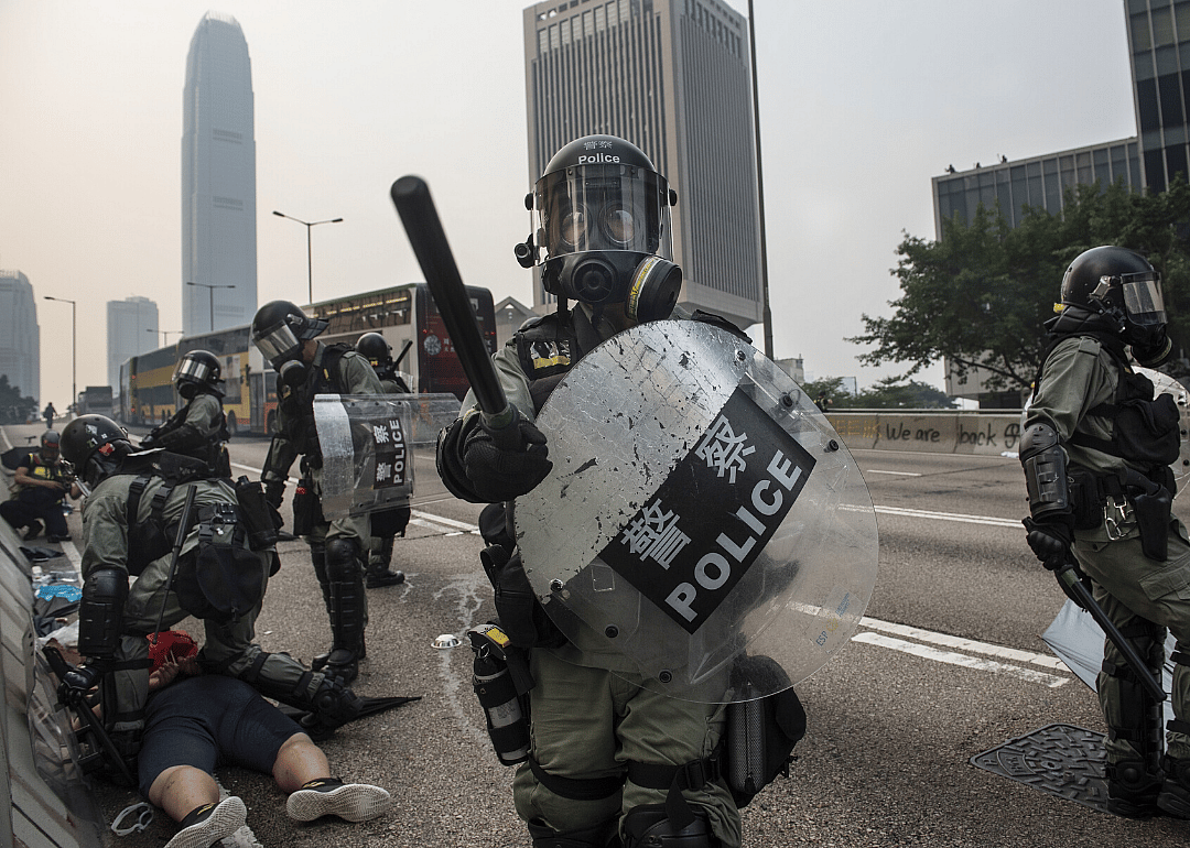 Sept. 29, 2019: Violence during anti-CCP protests