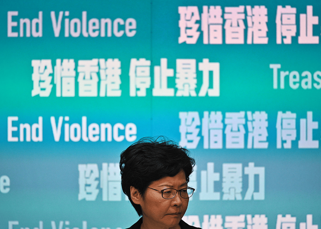 Oct. 4, 2019: Carrie Lam bans face masks