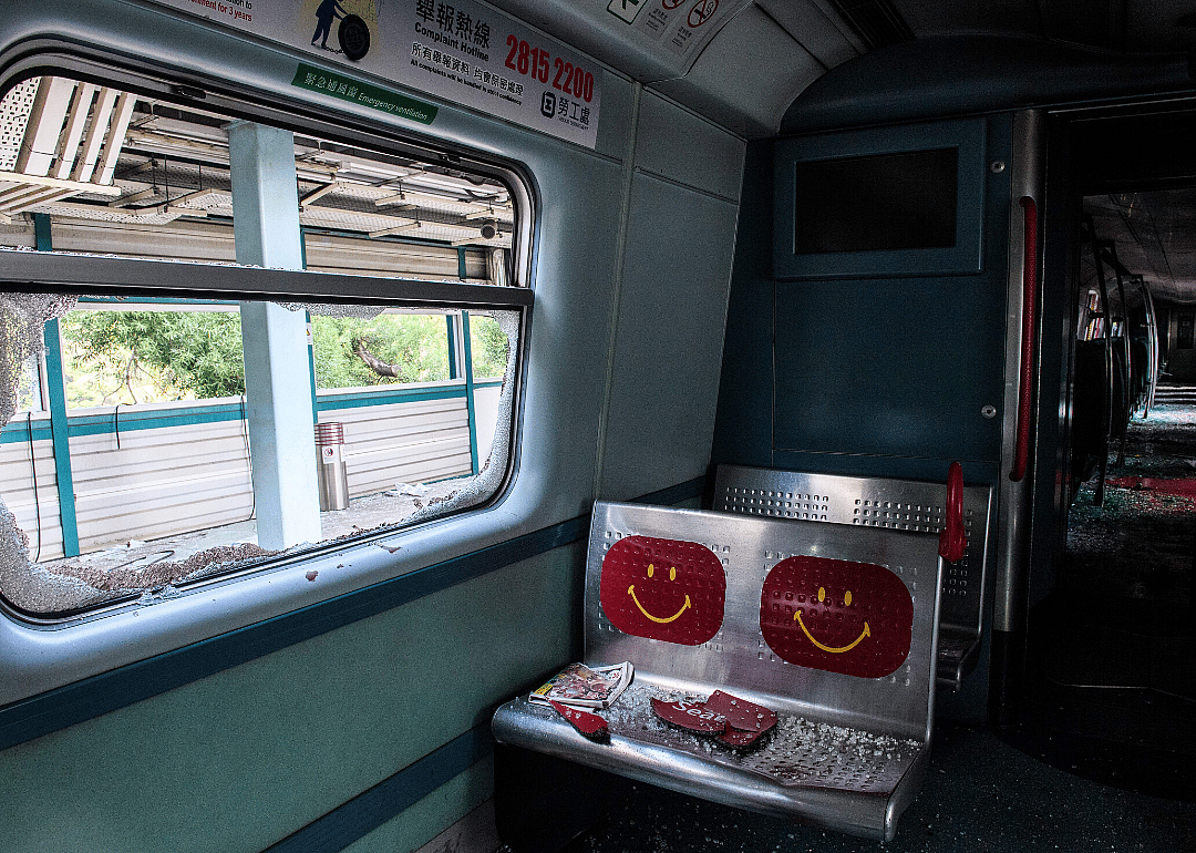 Nov. 11–15, 2019: City-wide strikes halt Hong Kong