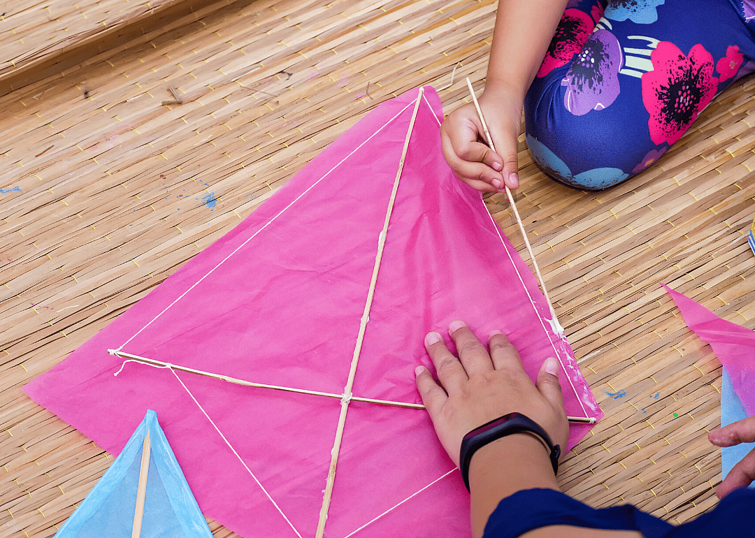 Make a kite and fly it