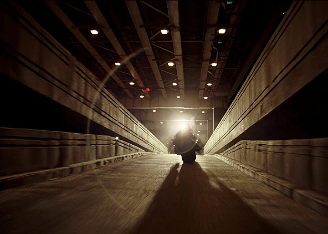 The motorcycle chase scene from ‘The Dark Knight’