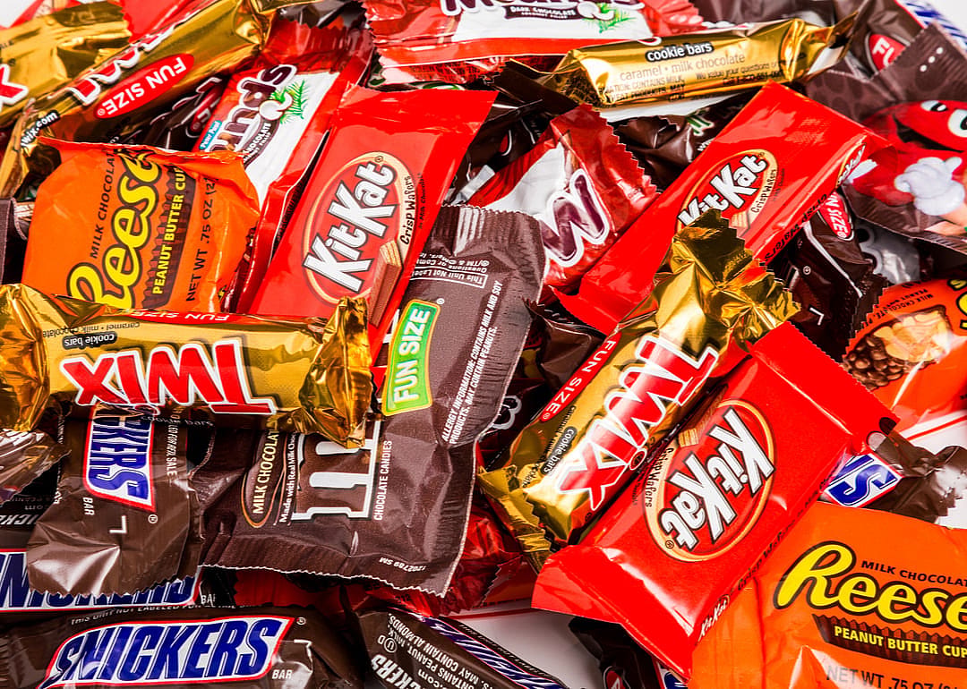 Assorted brands of Mars Inc. chocolate.