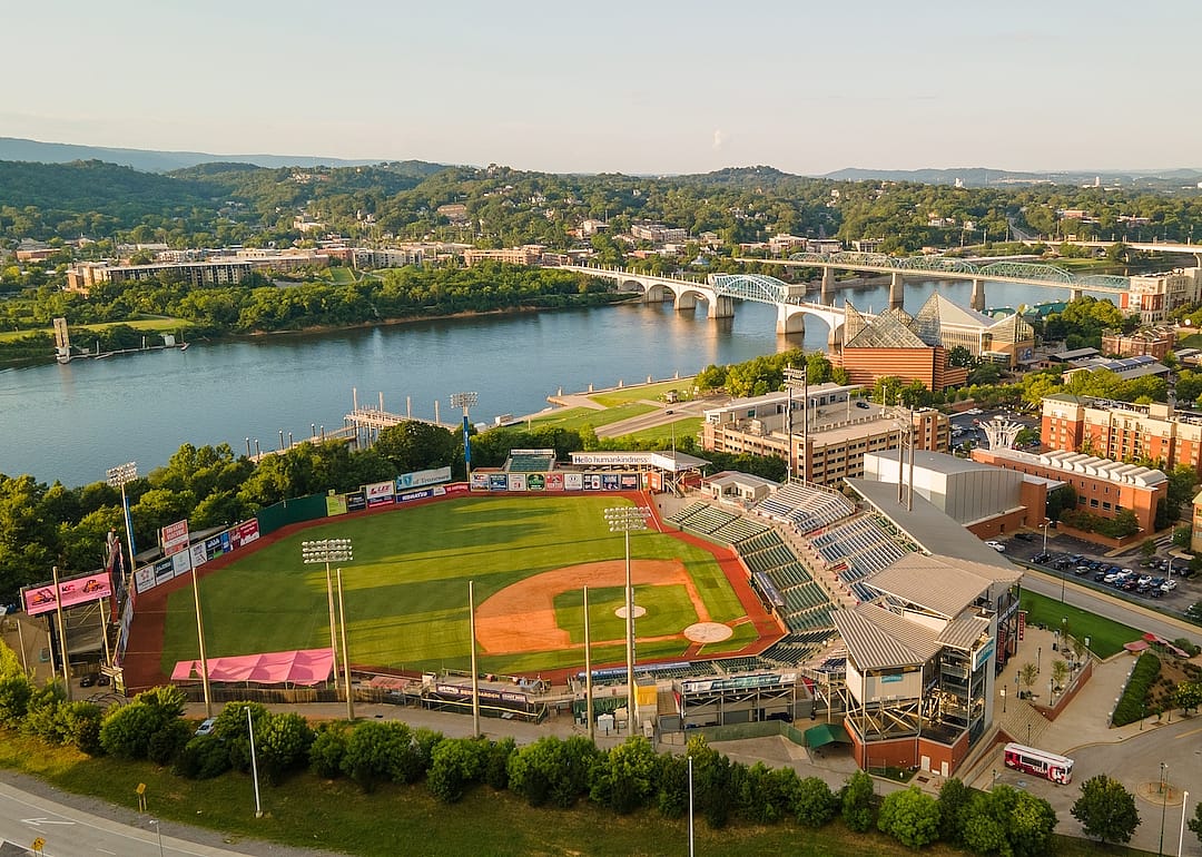 AT&T Field, home of the Lookouts, in Chattanooga, Tennessee.