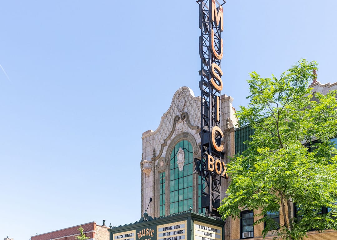 Exterior of the Music Box Theatre in Chicago