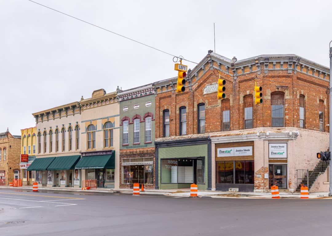 The business district of Paw Paw.
