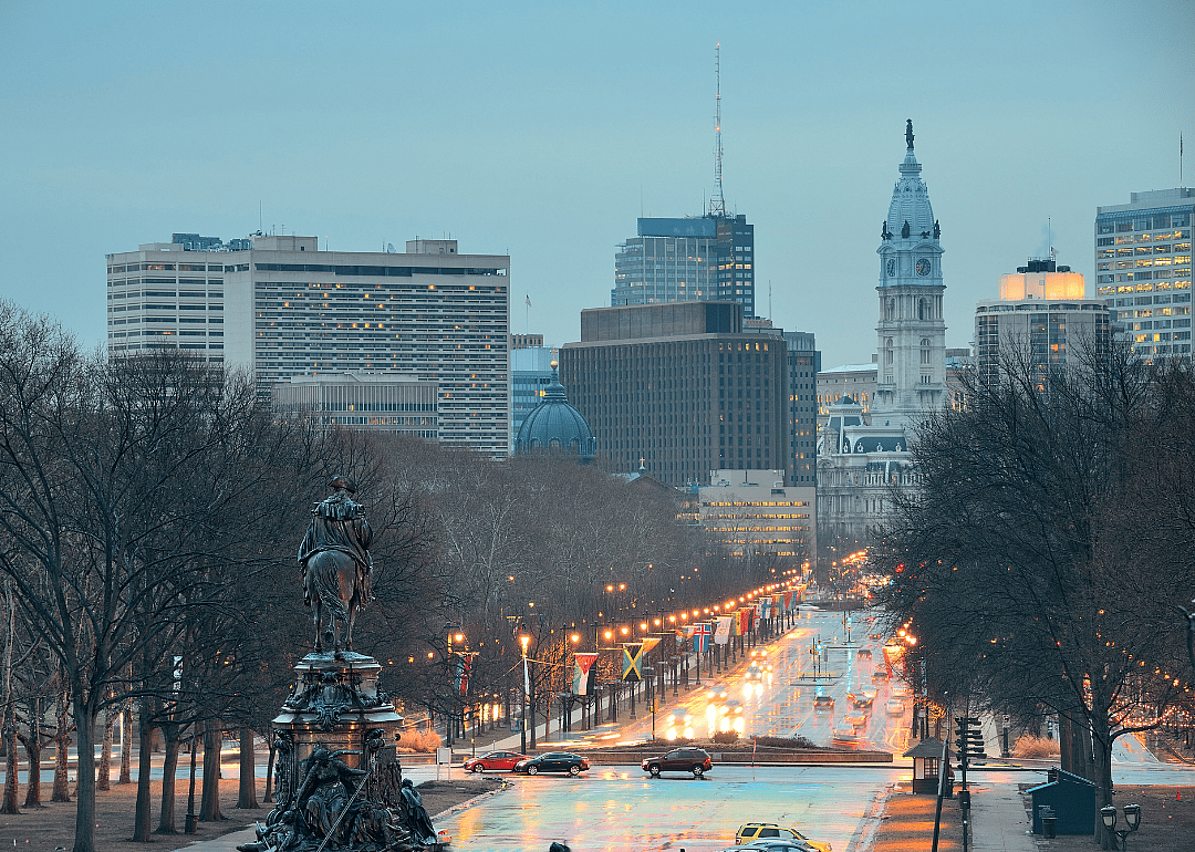 D.C. at dusk. 