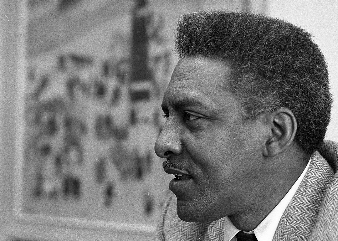 Close-up of Bayard Rustin, New York, 1964.