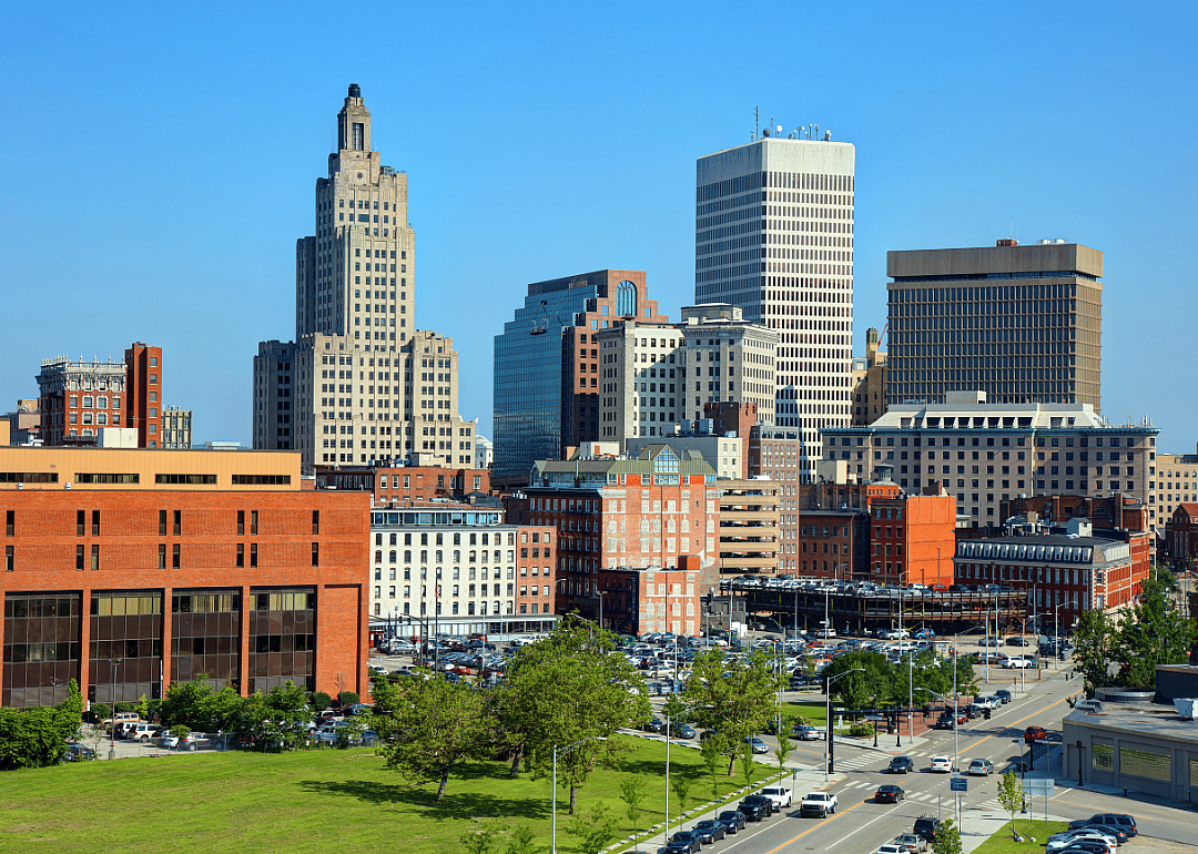 City skyline.