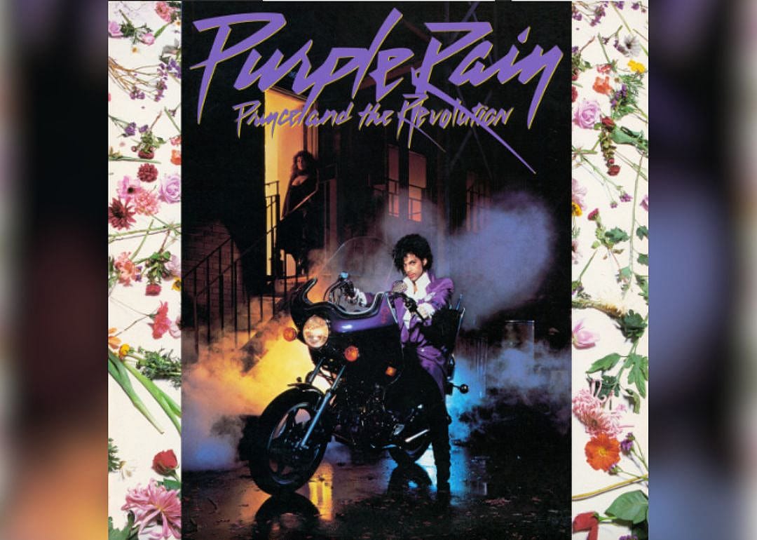 The cover of the "Purple Rain" album.