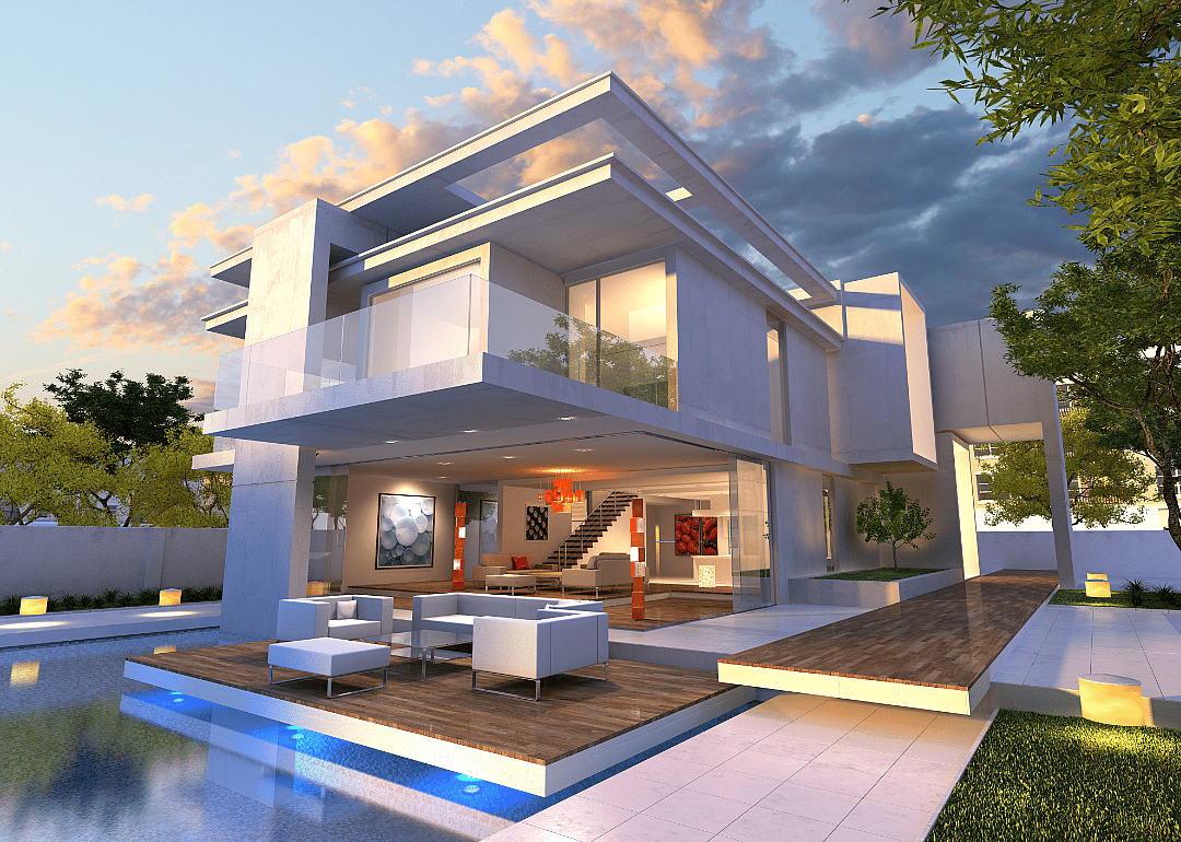 A beautiful and expensive looking modern house