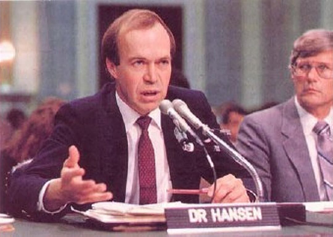 1988: NASA scientist testifies about climate change