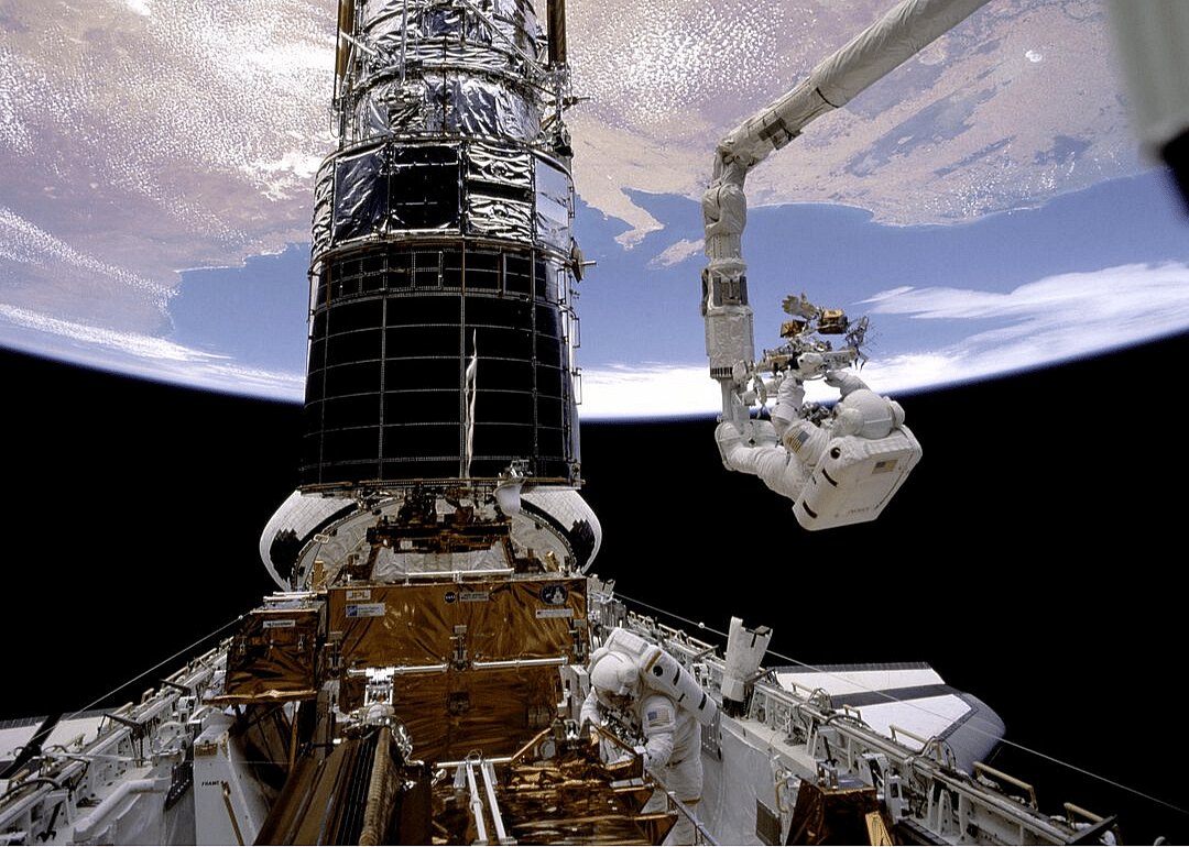 1993: Astronauts correct flaws in Hubble Space Telescope
