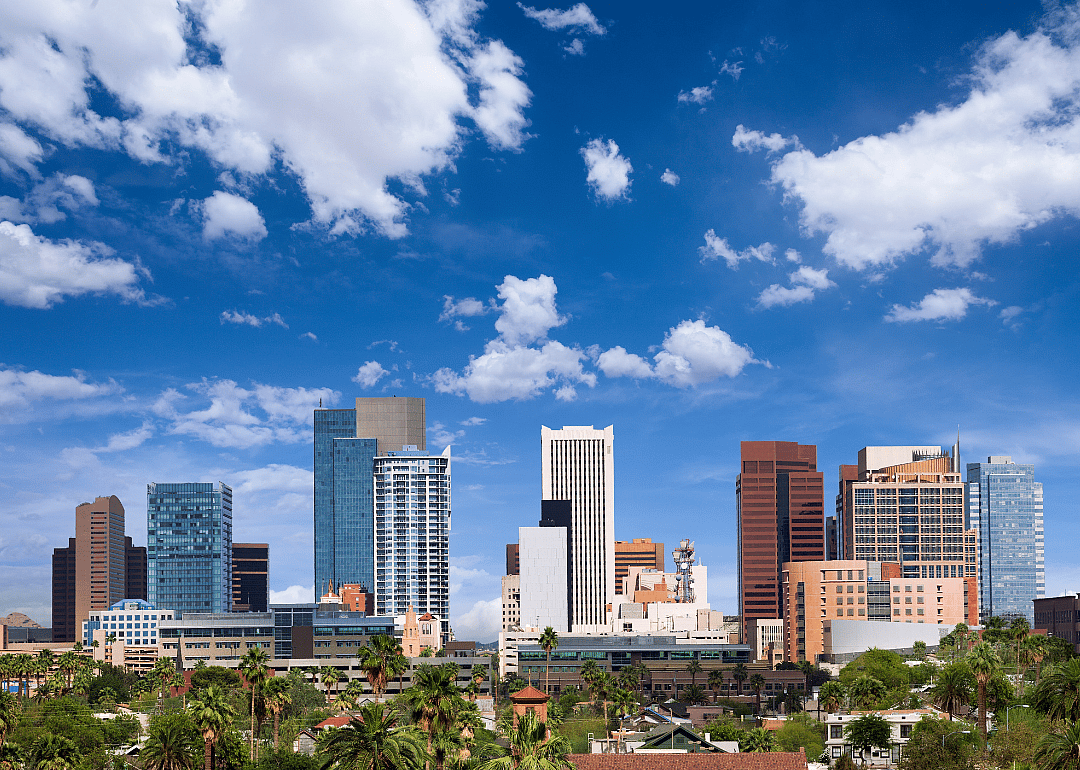 The downtown Phoenix skyline.