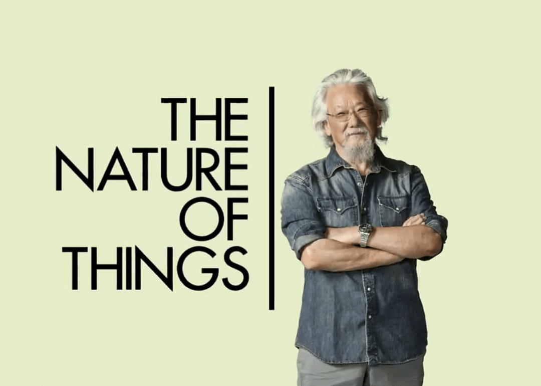 Host David Suzuki in a promotional shot for The Nature of Things.