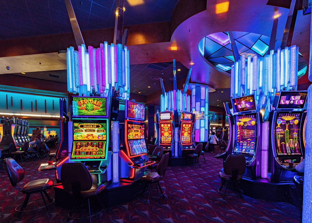 The interior of the Remington Park Casino in Oklahoma.