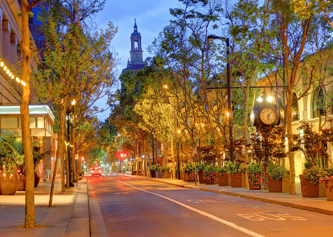 A street view in San Jose, California.