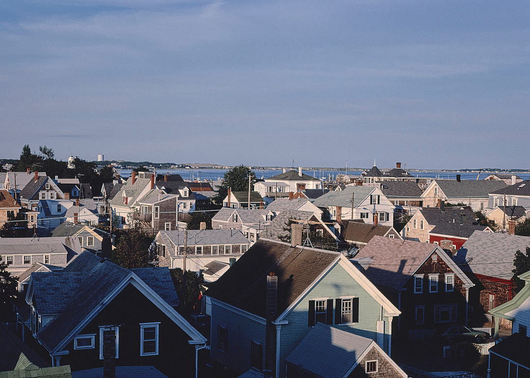 Rooftops in Provincetown, Massachusetts, in 1984.