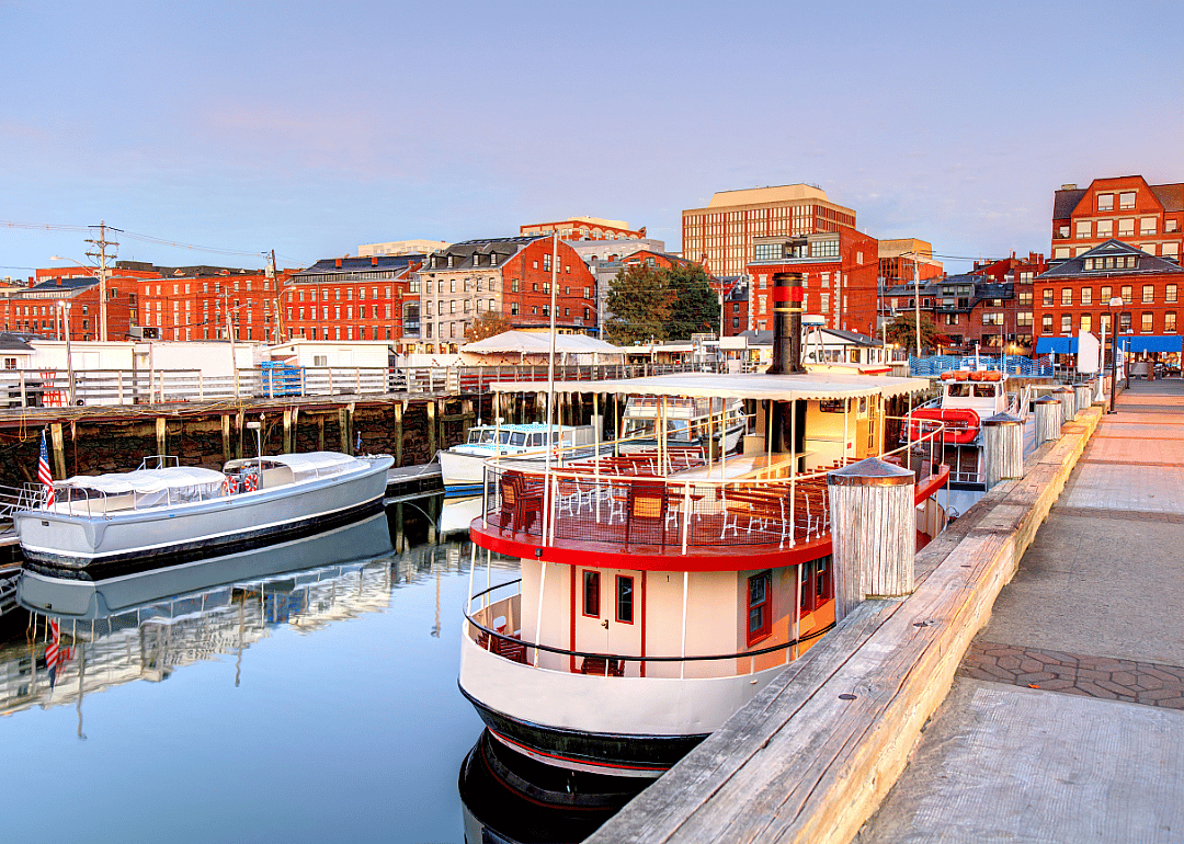 The waterfront in Portland, Maine.