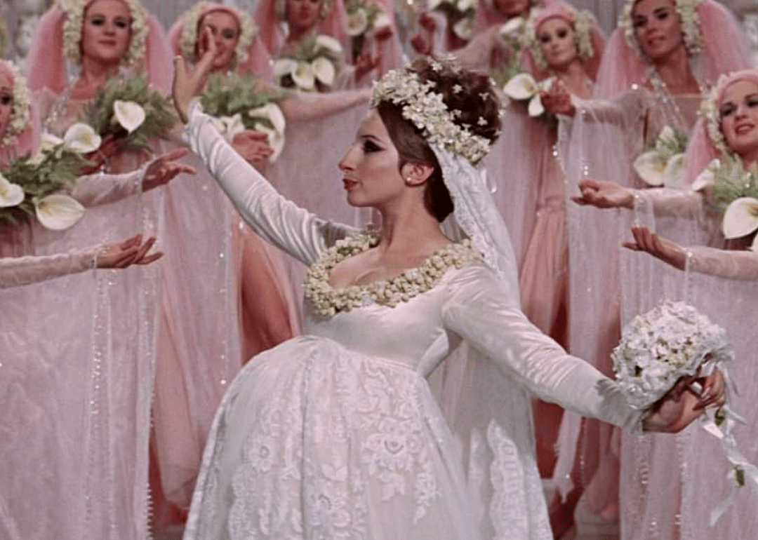 Barbra Streisand in Funny Girl.