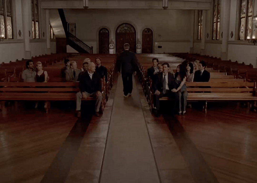 The final scene of Lost, Season 6, Episode 18