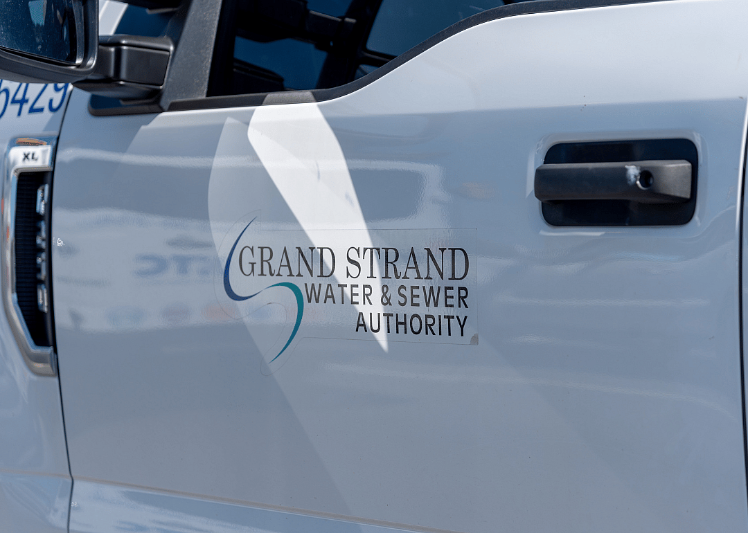 A Grand Strand Water and Sewer Authority vehicle in Myrtle Beach.