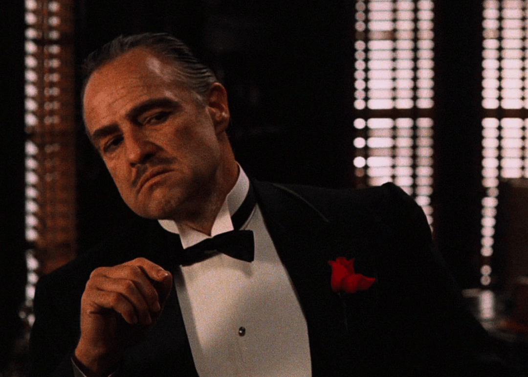 Marlon Brando in The Godfather.