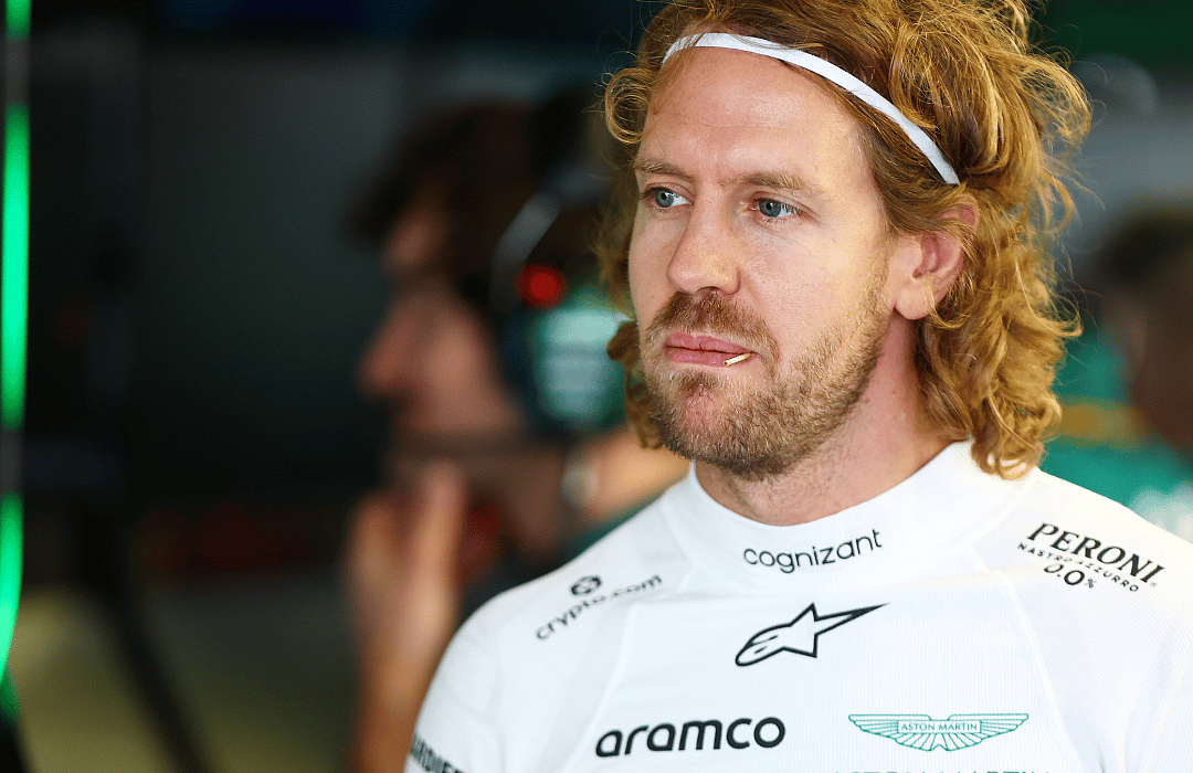 Sebastian Vettel of Germany and Aston Martin F1 Team preparing to drive ahead of the F1 Grand Prix of Mexico at Autodromo Hermanos Rodriguez on October 28, 2022, in Mexico City.