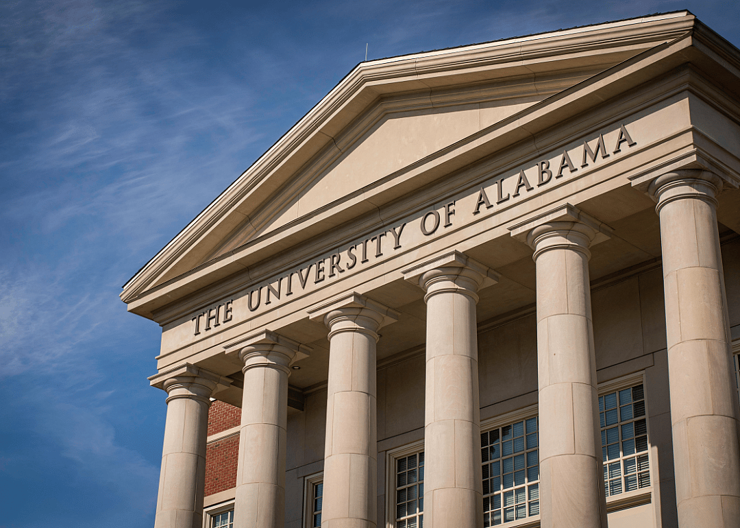 A building at the University of Alabama in Tuscaloosa.