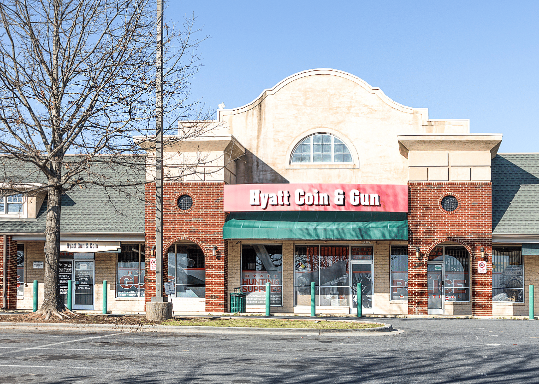 Hyatt Gun & Coin Shop on Wilkinson Boulevard in Charlotte.