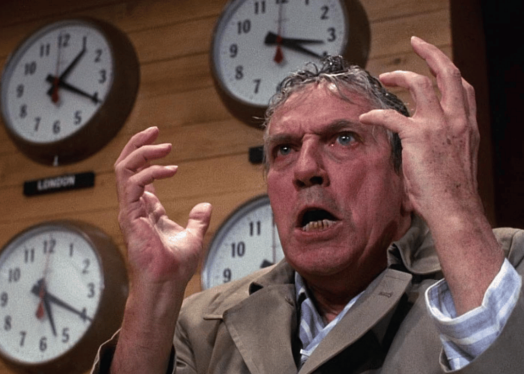 Peter Finch in Network.