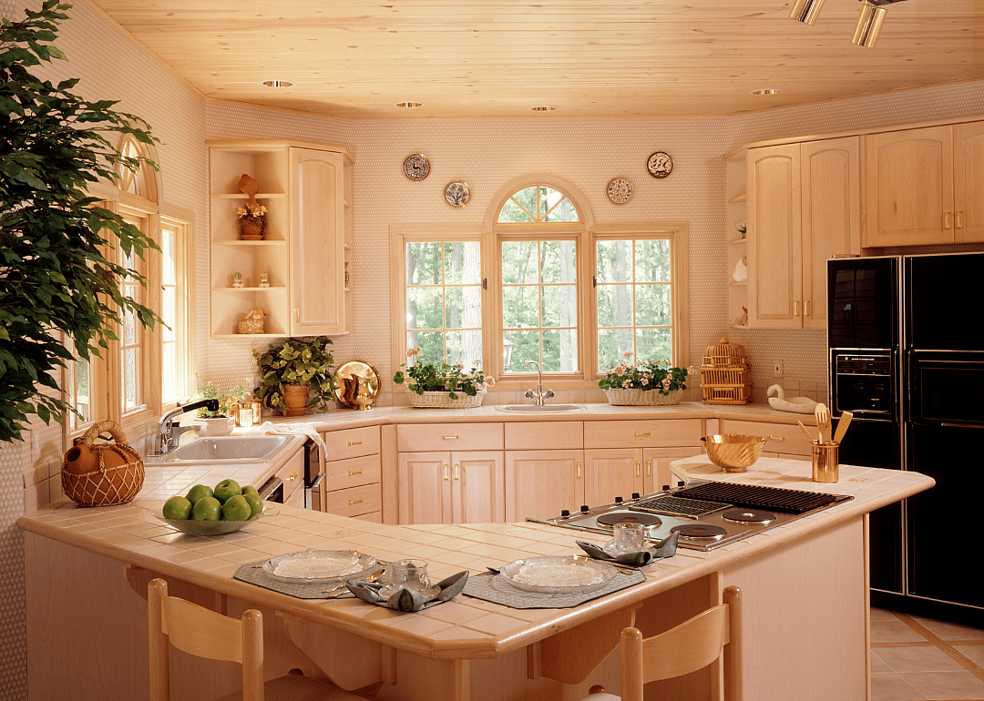 A bright, sunlit kitchen in 1993.