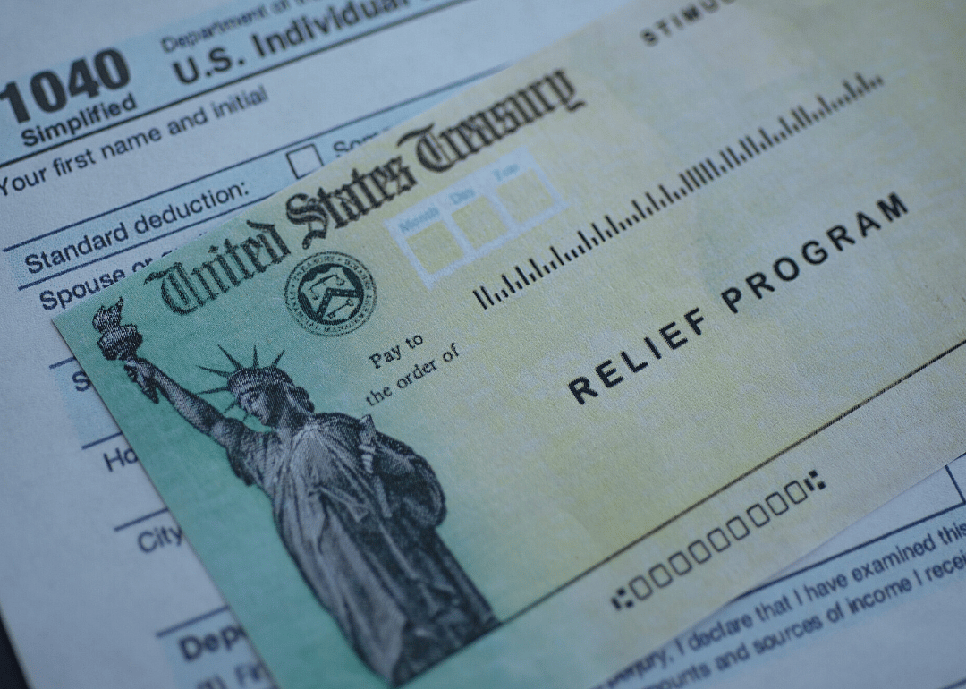 A stimulus check from the pandemic.