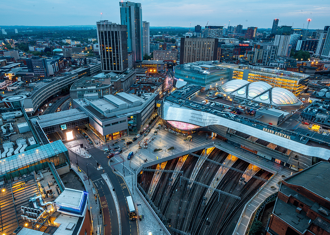 An aerial view of Birmingham, Alabama.