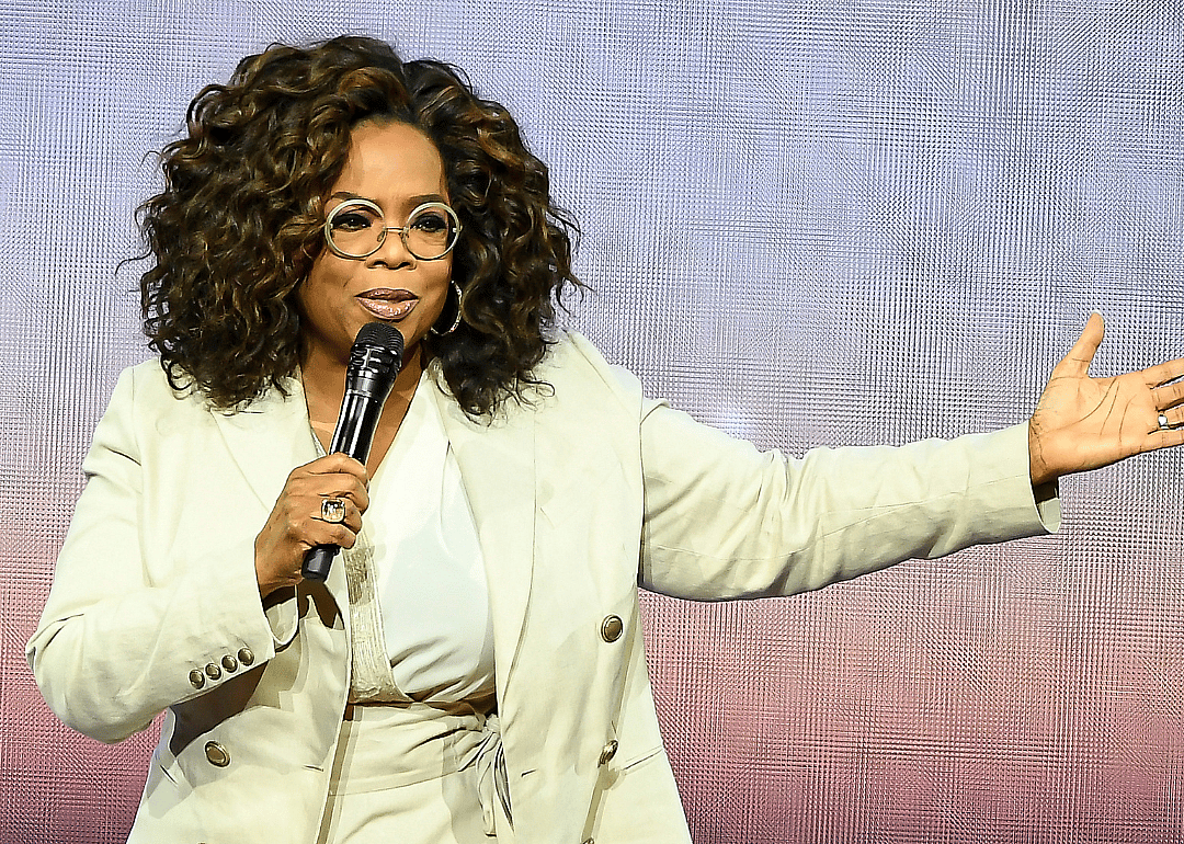 Oprah Winfrey speaking during Oprah's 2020 Vision: Your Life in Focus Tour presented by WW (Weight Watchers Reimagined) at Chase Center on February 22, 2020, in San Francisco, California.
