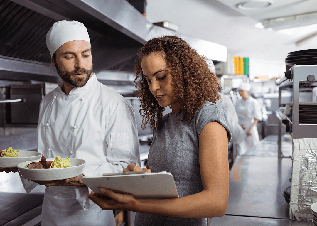 #38. First-line supervisors of food preparation and serving workers