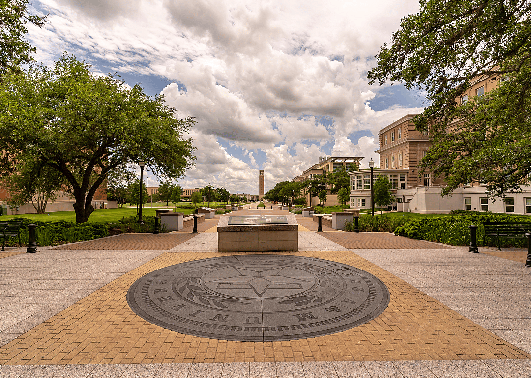 The campus of Texas A&M University, a public research university in College Station.