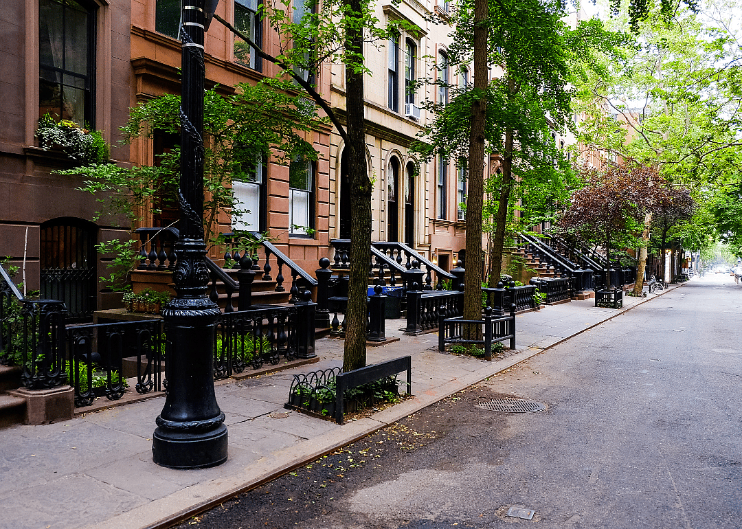 Beautiful townhouses in Greenwich Village.