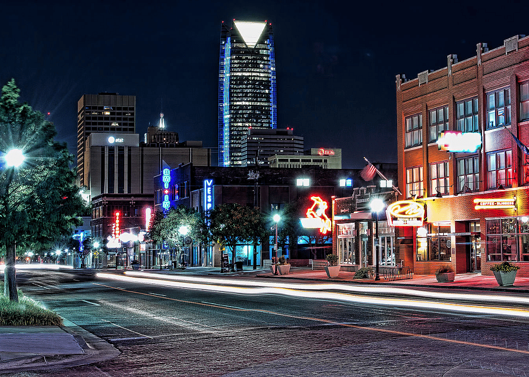 Automobile Alley in Oklahoma City, Oklahoma.