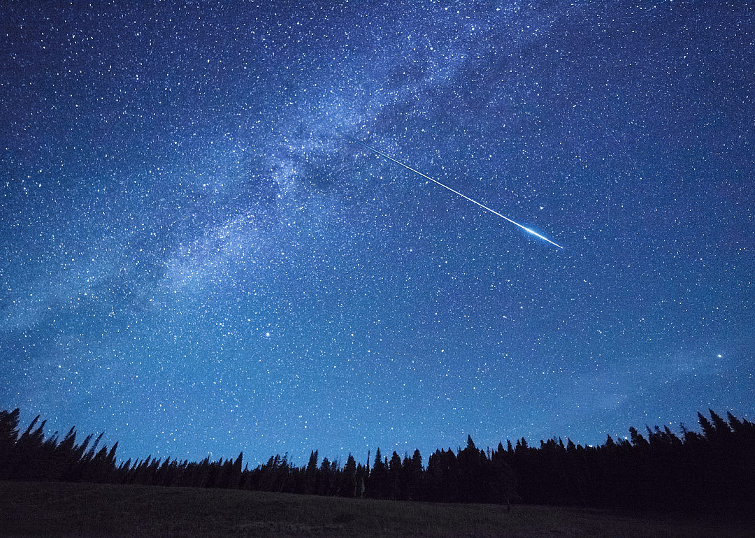 A meteor shower.