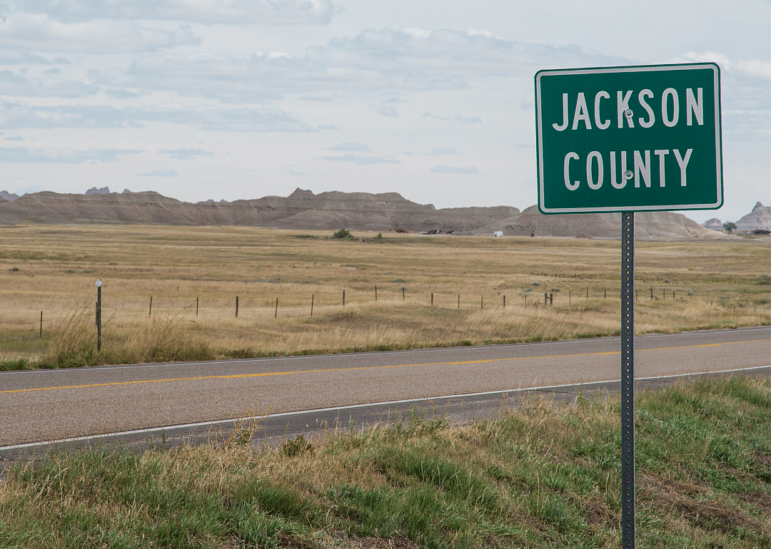 #3. Jackson County and Haakon County