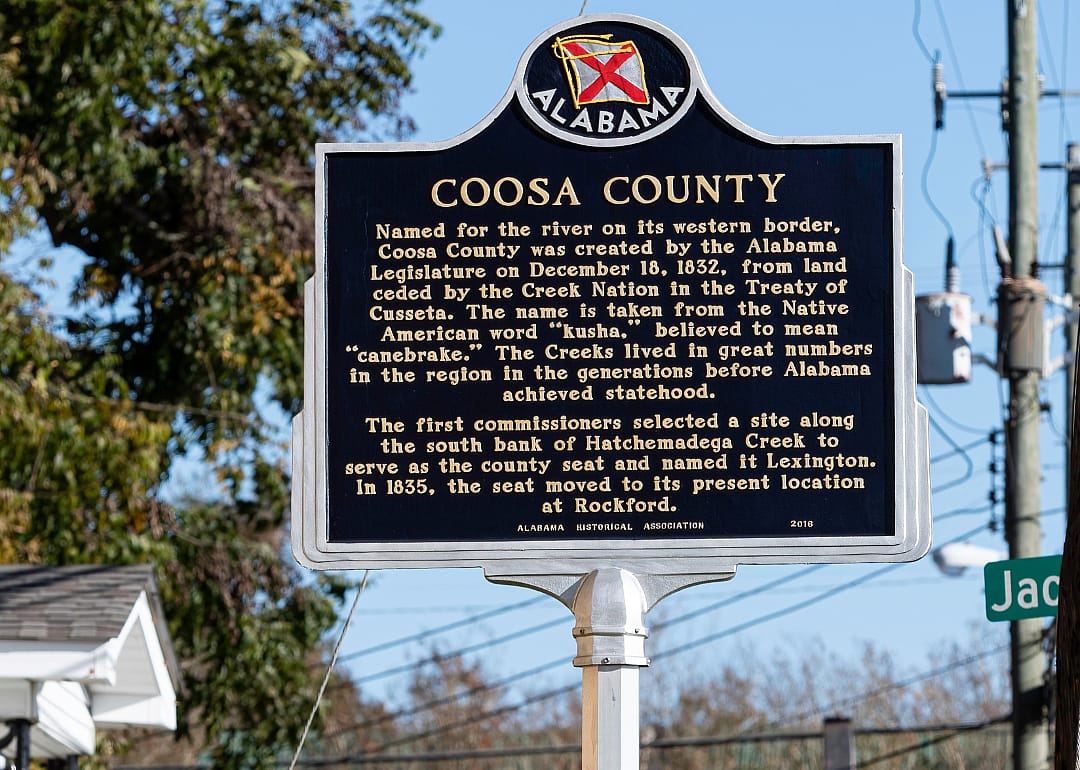 #4. Coosa County, Alabama