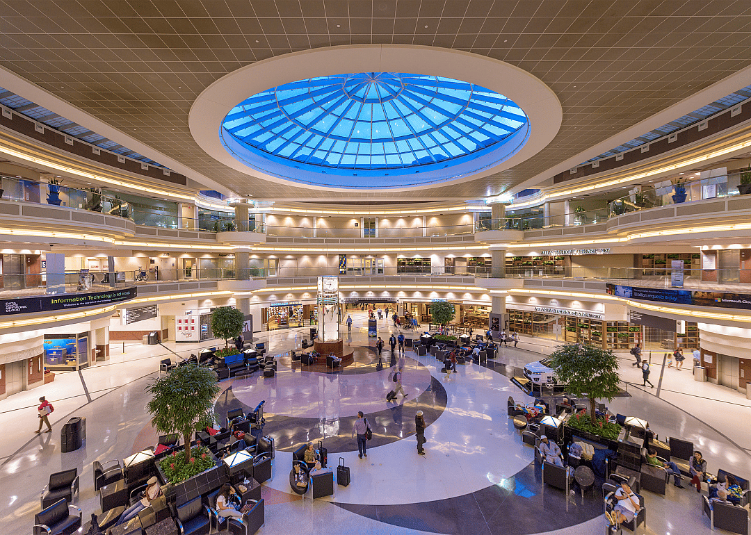 The main hall inside Hartsfield-Jackson Atlanta International Airport