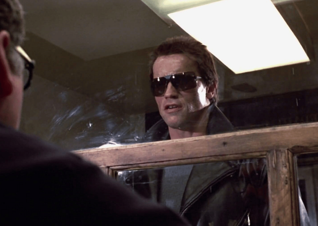 Arnold Schwarzenegger in The Terminator.