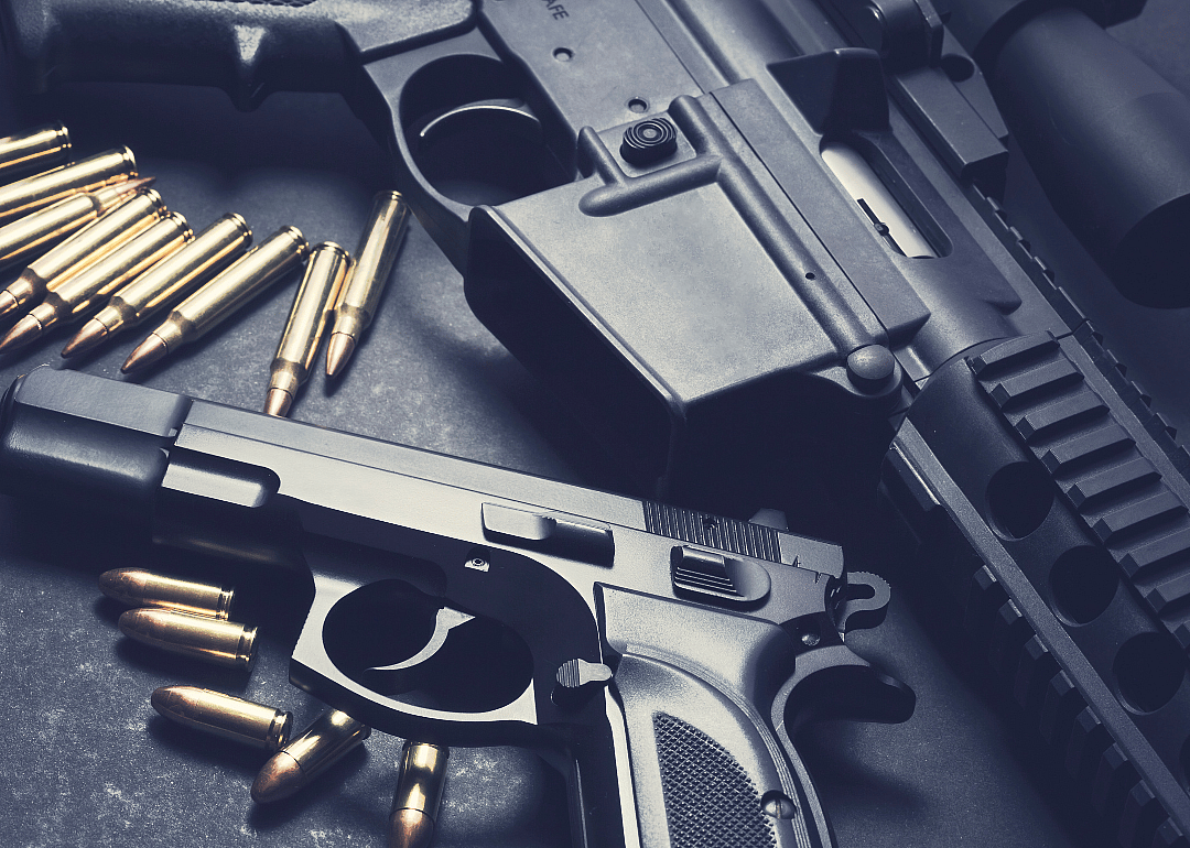 Two guns and their bullets.